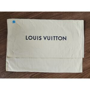Louis Vuitton Dust Bag 15x22 Cream Cotton Storage Cover Authentic LV